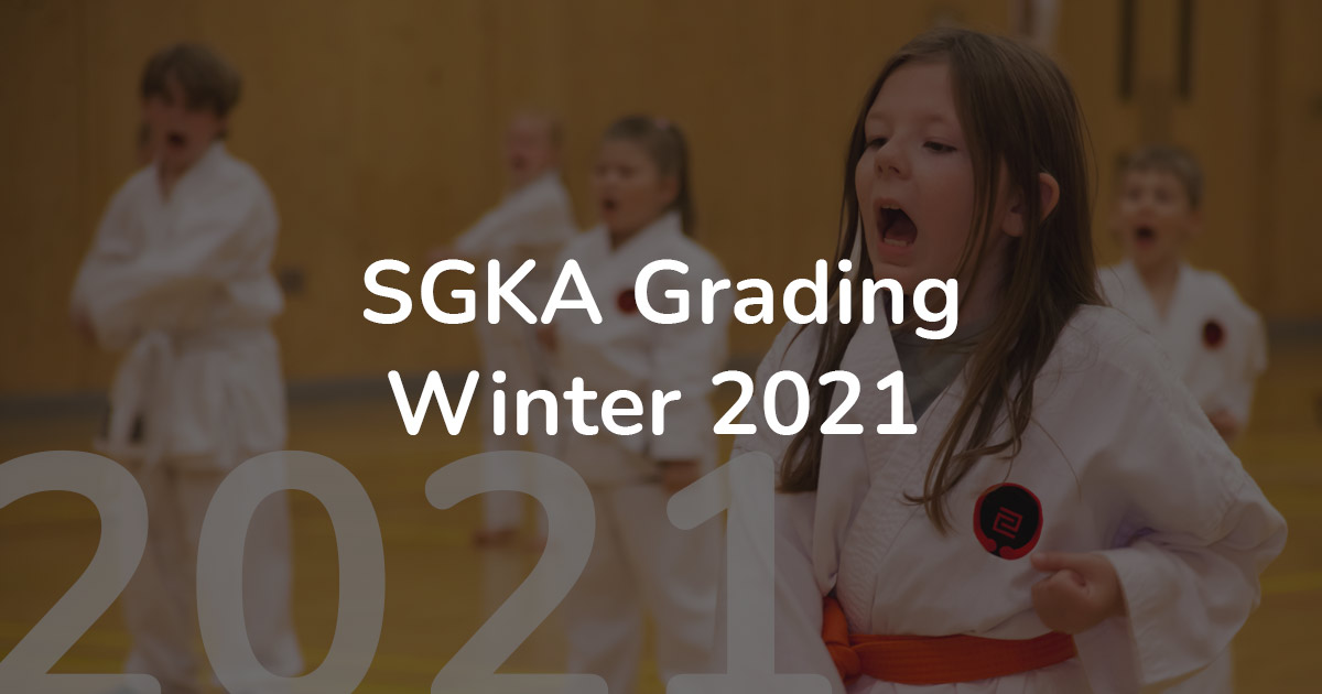 SGKA Karate Grading Winter 2021